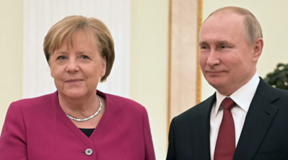 Путин и Меркель провели телефонный разговор