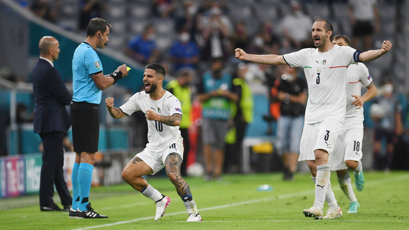 Инсинье признан лучшим игроком матча Евро-2020 Бельгия — Италия
