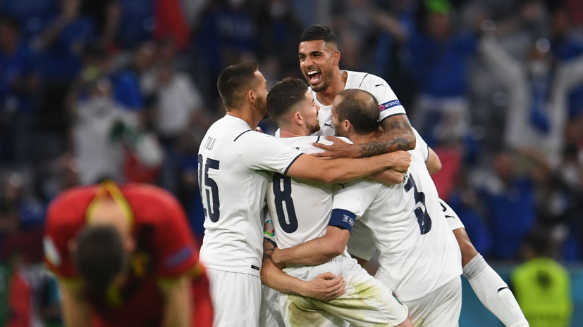 Италия обновила два национальных рекорда по итогам матча Евро-2020 с Бельгией