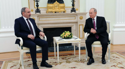 Путин лично поздравил Пашиняна с результатами выборов
