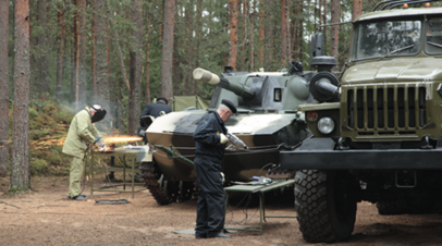 At the exercises on logistics (MTO) of the Russian Armed Forces