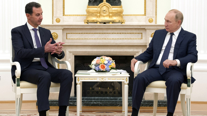 Песков заявил, что Путин решил уйти на самоизоляцию не после встречи с Асадом