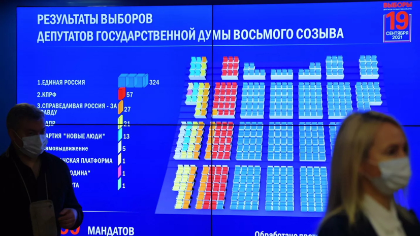 В ЦИК заявили о получении «Единой Россией» 324 мест в Госдуме