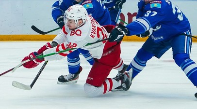 Спартак победил Барыс в регулярном чемпионате КХЛ
