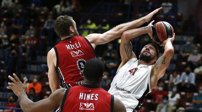 ЦСКА уступил Милану на старте баскетбольной Евролиги