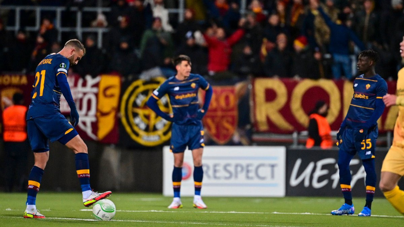 «Рома» пропустила шесть мячей и потерпела разгромное поражение в Лиге конференций