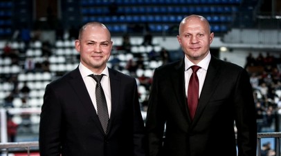 Глава Союза ММА России Радмир Габдуллин и легендарный боец Фёдор Емельяненко