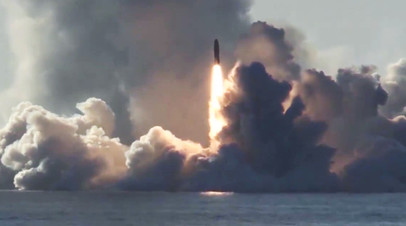 Bulava missile launch