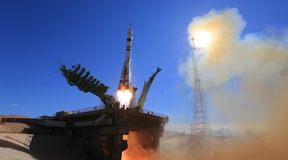 Ракета Союз стартовала с Байконура