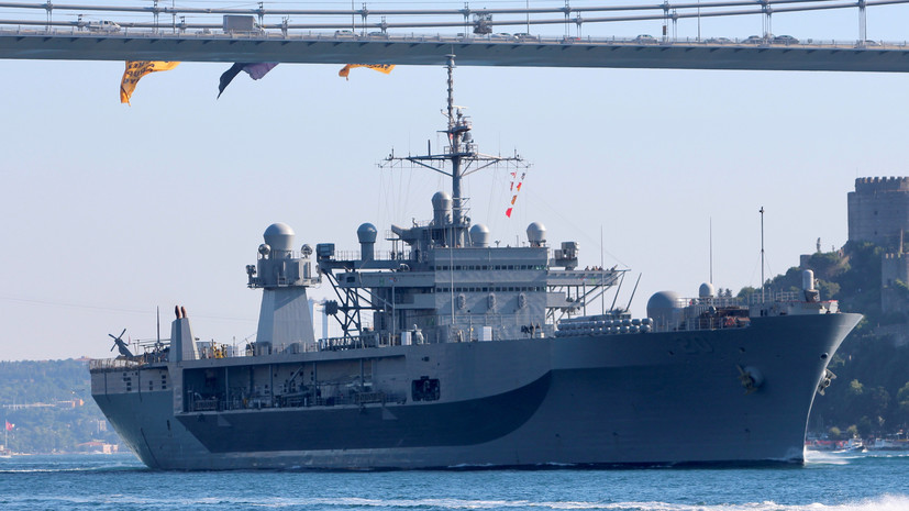 Силы Черноморского флота отслеживают действия корабля Mount Whitney ВМС США
