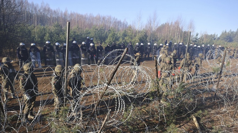 В Польше за сутки зафиксировали 599 попыток нелегального перехода границы из Белоруссии