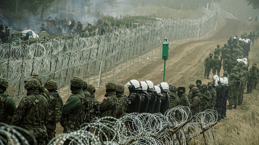В Польше заявили о применении мигрантами на границе с Белоруссией слезоточивого газа