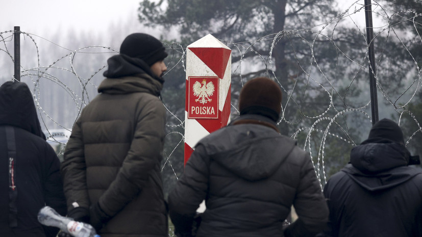 В МВД Польши заявили о подготовке мигрантов к штурму белорусско-польской границы