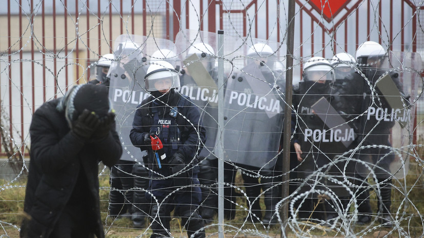 Польские службы ночью задержали около 100 мигрантов при попытке пересечь границу