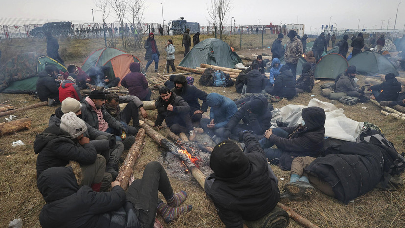 В ВОЗ назвали непростой ситуацию в лагере мигрантов на белорусско-польской границе