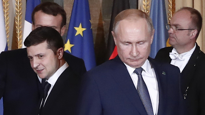 В Кремле сообщили об отсутствии переговоров о проведении встречи Путина и Зеленского