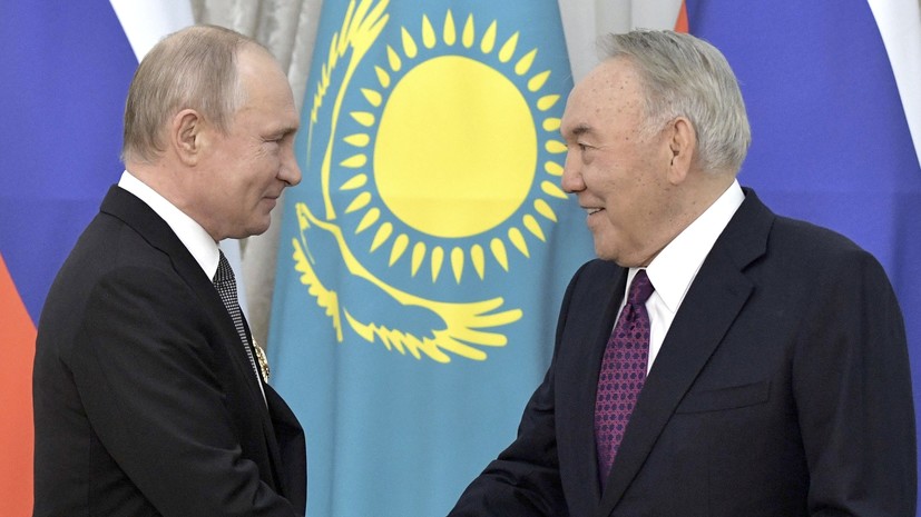 Путин поздравил Назарбаева с 30-летием победы на первых выборах