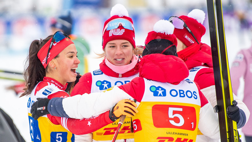Финишные рывки Степановой и Устюгова: российские лыжники завоевали золото и серебро в эстафетах на этапе КМ