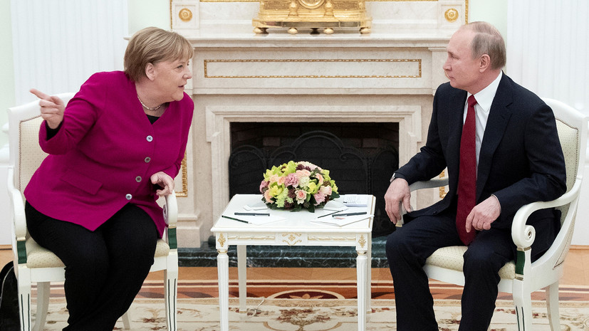 Путин поблагодарил Меркель за многолетнее плодотворное сотрудничество