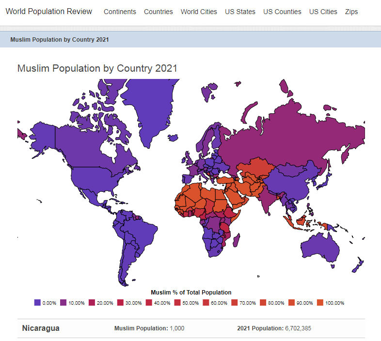 Сколько мусульман в мире 2024