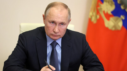 Трансляция Нового Года Путин