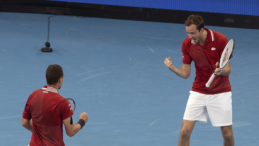 «Не хотел сдерживать эмоции»: как Россия победила Францию на старте ATP Cup