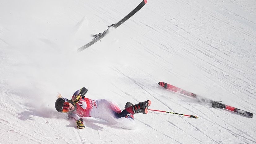 Американская горнолыжница О'Брайен сломала ногу на финише олимпийской трассы