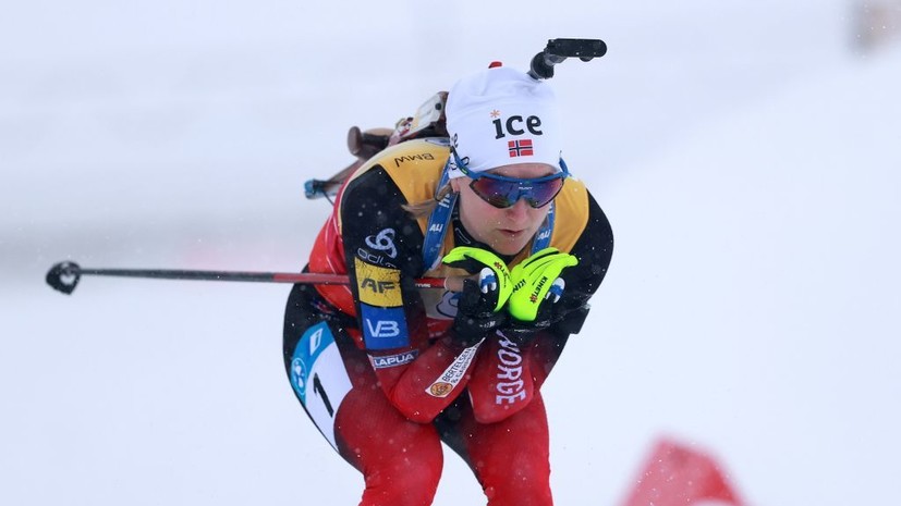 Норвежка Ройселанн впервые в карьере завоевала Кубок мира по биатлону
