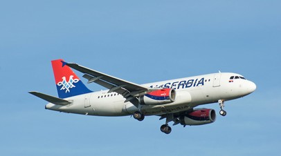 ТАСС: неизвестные сообщили о минировании самолёта AirSerbia Белград Москва