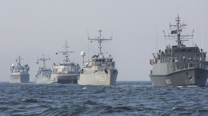 Группа кораблей НАТО вошла в Балтийское море