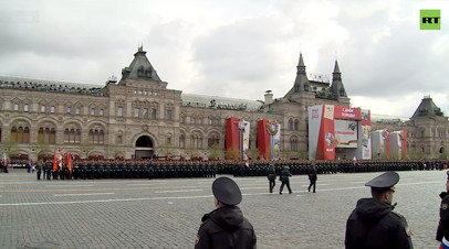 Центр Москвы перед парадом Победы