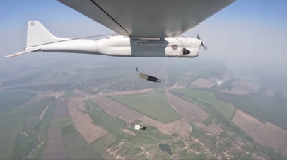 Работа  БПЛА «Орлан-10» в ходе спецоперации на Украине
