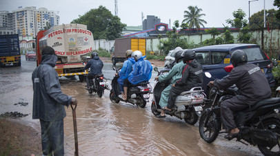 В  Индии 14 человек погибли в результате наводнений на северо-востоке страны