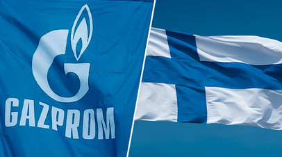Символика «Газпрома» / флаг Финляндии