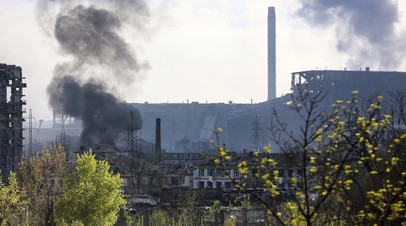 RT  публикует кадры завода «Азовсталь» с высоты птичьего полёта