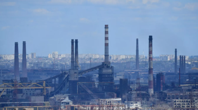 Корреспондент RT опубликовал снятое с помощью дрона видео с Азовстали