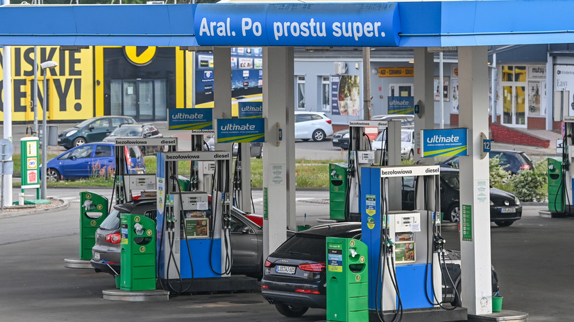 В Польше водители протестуют против роста цен на топливо