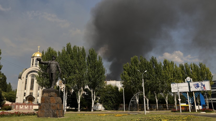 В результате пожара в Ясиноватой после обстрела ВСУ погиб один человек