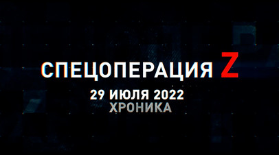 Спецоперация Z: хроника главных военных событий 29 июля