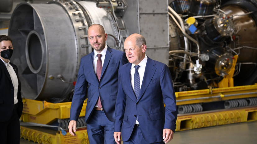 Шольц заявил об отсутствии препятствий для подключения турбины Siemens к «Северному потоку»