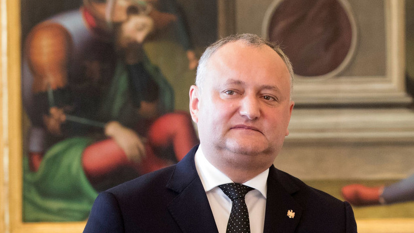 Додон заявил о планах властей Молдавии заблокировать контракт с «Газпромом»