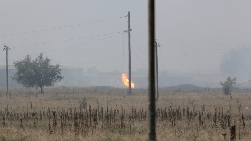 Разрывы боеприпасов на севере Крыма прекратились