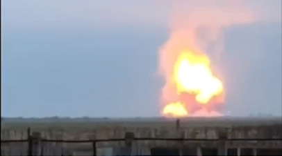 В  Крыму на военном складе из-за возгорания сдетонировали боеприпасы — видео