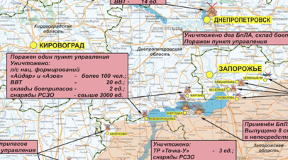 ВС России поразили позиции теробороны, Азова и Айдара в Днепропетровской области