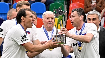 Сборная России одержала победу в Кубке легенд по футболу