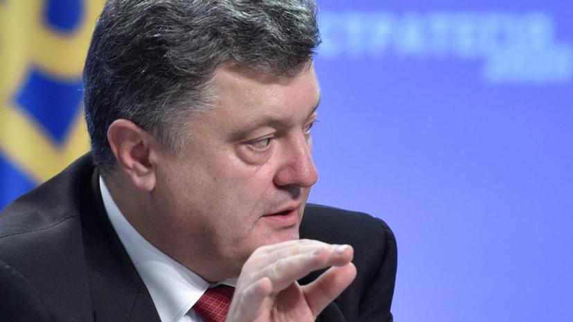 Пётр Порошенко: Украина на востоке страны потеряла 65% военной техники