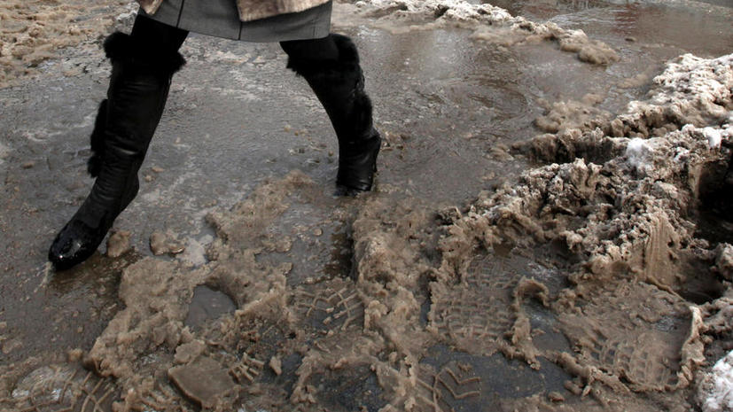 Москва на три дня оказалась во власти снега и дождя