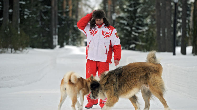 Фото Путина с собаками заинтриговали российских блогеров