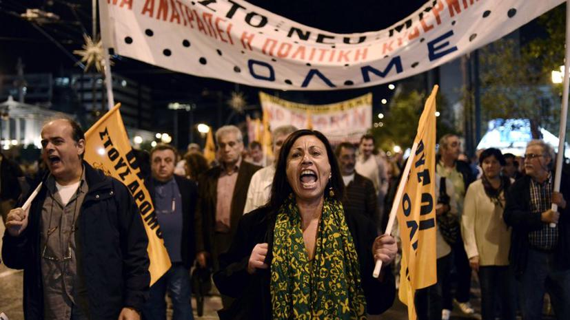 Греция вступает в недельную забастовку профсоюзов