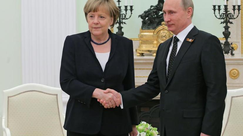 Владимир Путин и Ангела Меркель проводят переговоры в Москве